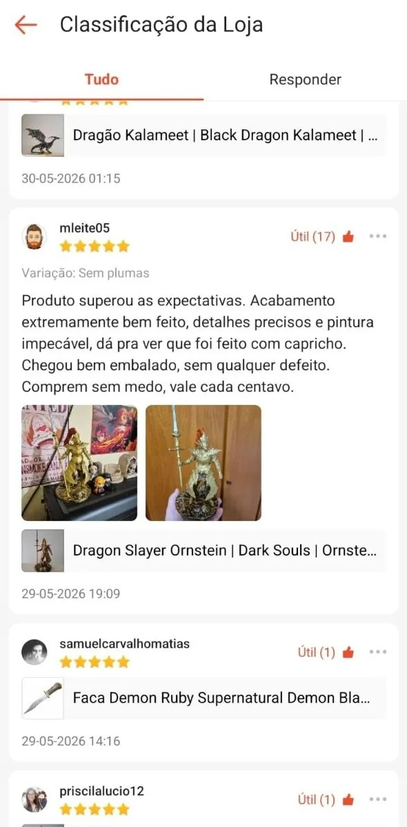 Avaliações de clientes da Foloni Store na Shopee — página 1
