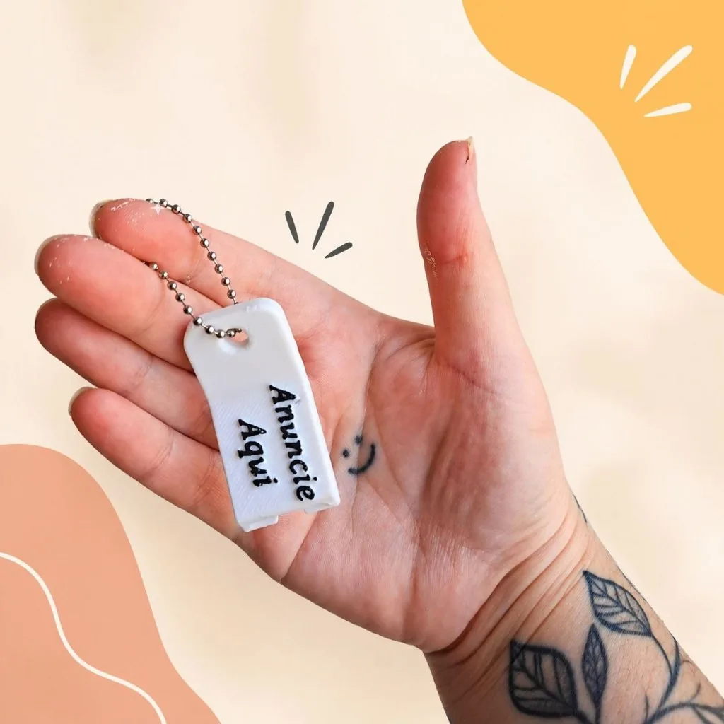 Chaveiro Abridor de Latas Personalizado | Protege as Unhas | Ideal para Mulheres