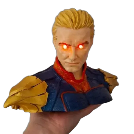 Busto Homelander | Capitão Pátria | The Boys - Com led