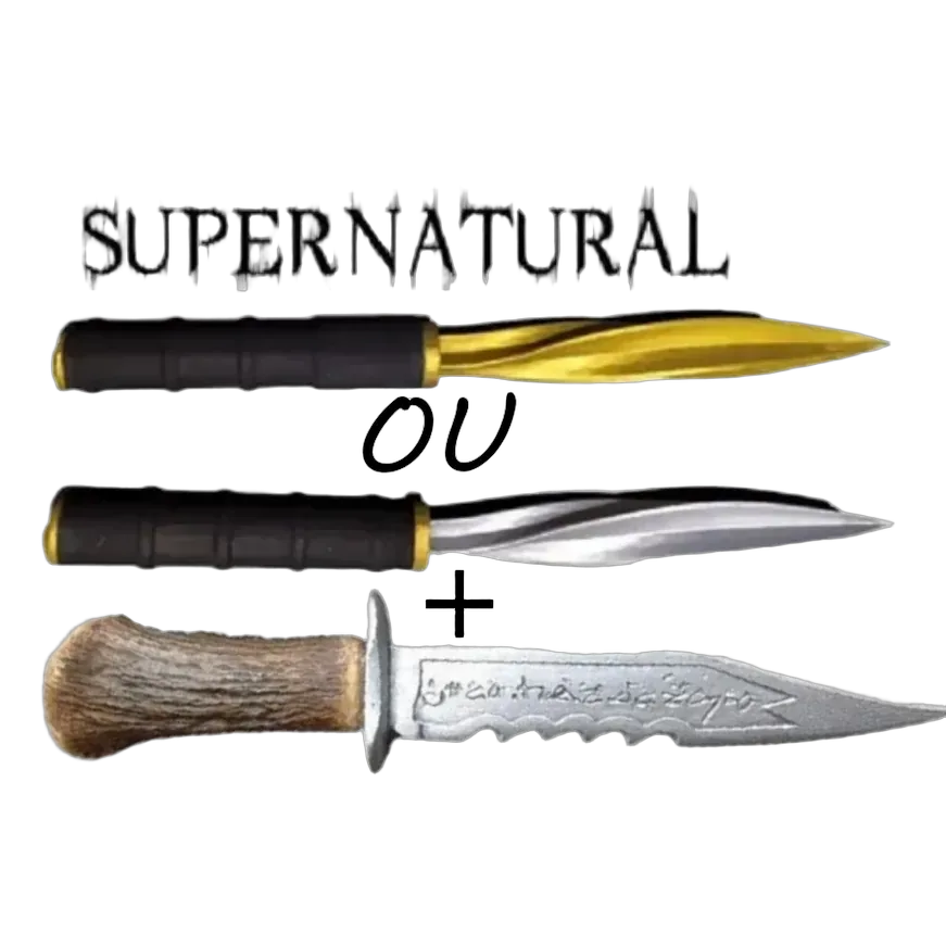 Kit Duas Espadas Supernatural - Demônio E Arcanjo Não-afiada