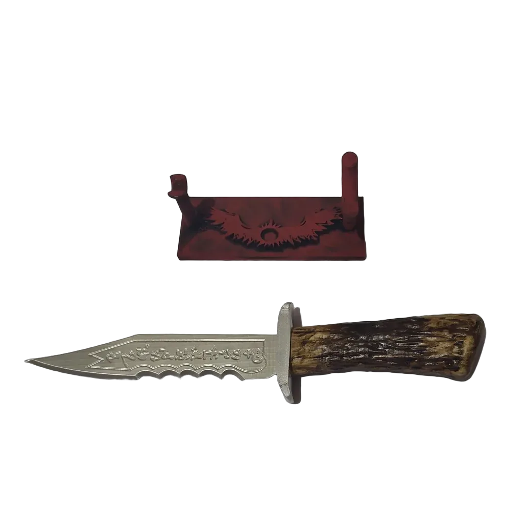 Faca Demon Ruby Supernatural Demon Blade, Não-afiada